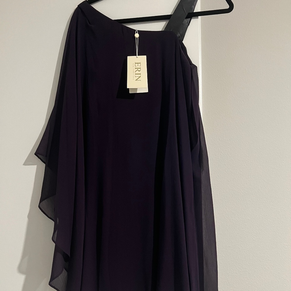 Purple cocktail dress